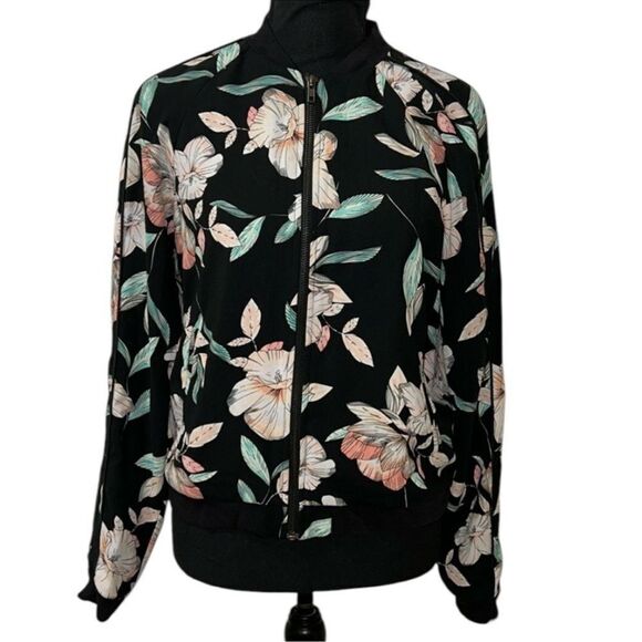 Decree Floral Print Bomber Jacket(Size Medium) - Picture 2 of 13